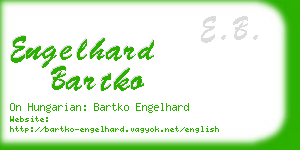 engelhard bartko business card